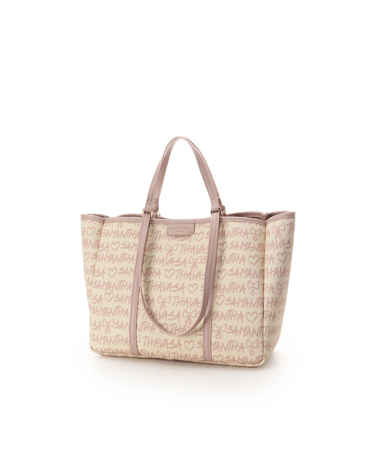 Samantha Thavasa「スクリッタ柄キャンバスデザイン合皮トートバッグ[Revival Collection]」|トートバッグ|