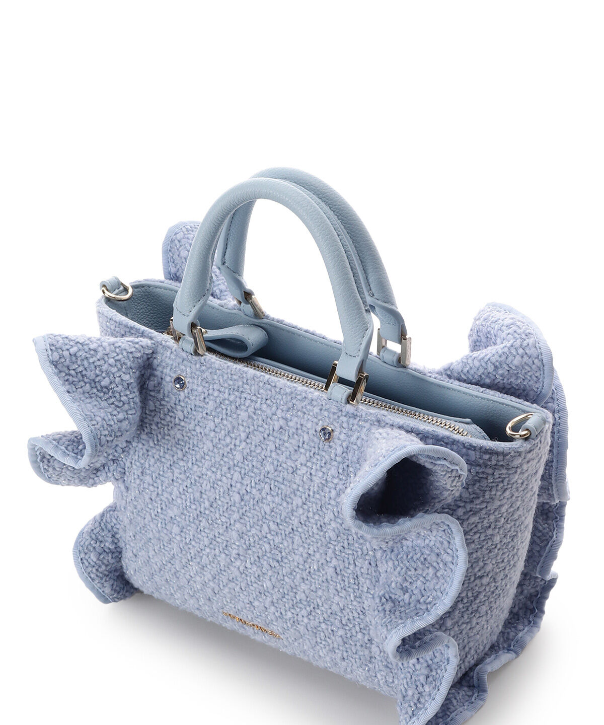 Samantha Vega「ツイードフリルハンドバッグ（小）」|ハンドバッグ|