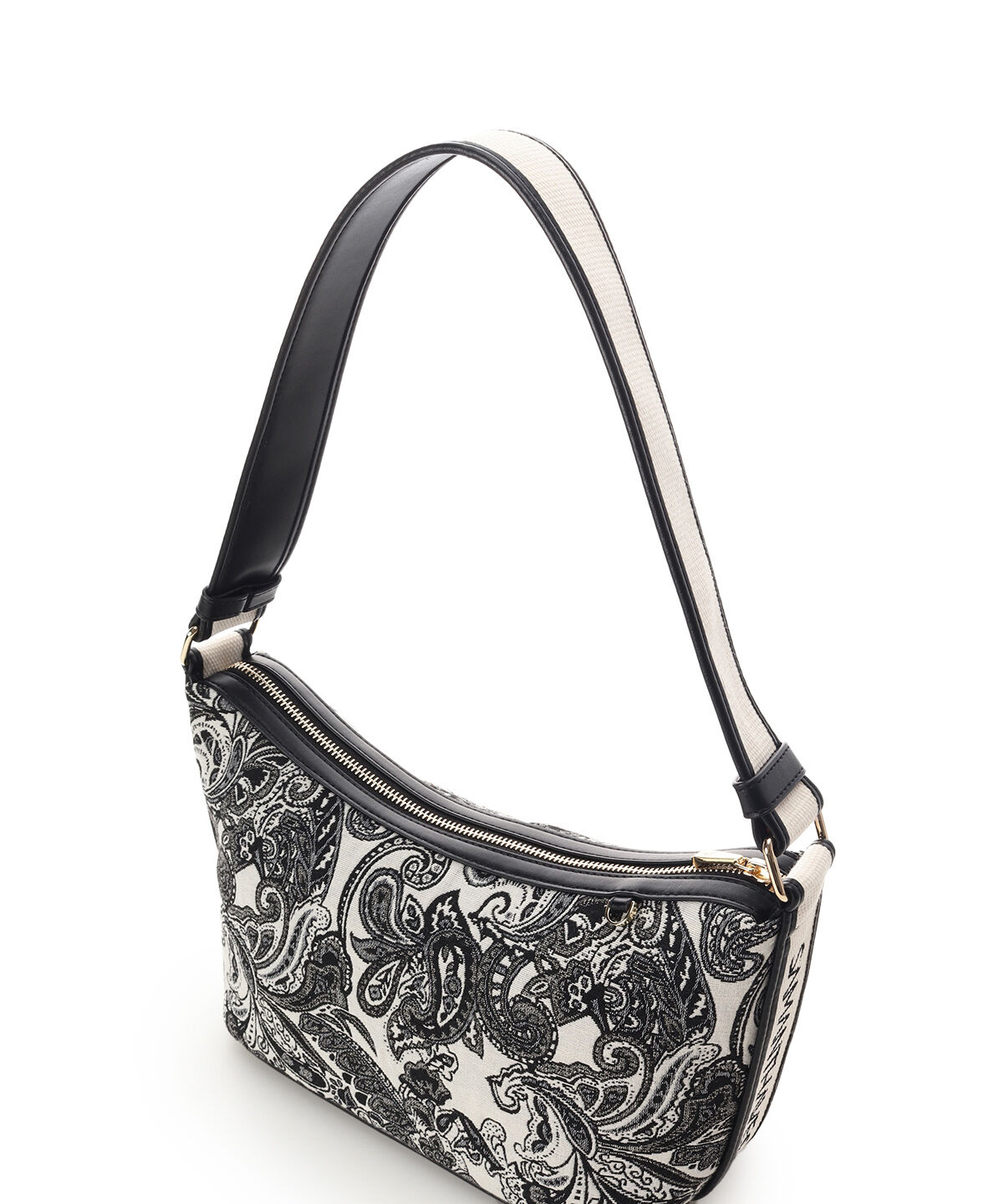 Samantha Vega「ロゴテープジャガード調ワンショルダーバッグ」|ハンドバッグ|