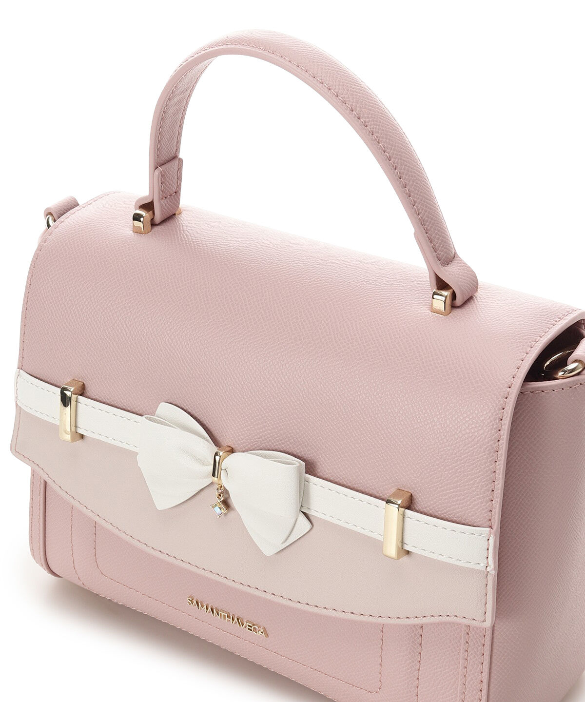 Samantha Vega「バイカラーアクセントリボンショルダーバッグ」|ショルダー・メッセンジャー|
