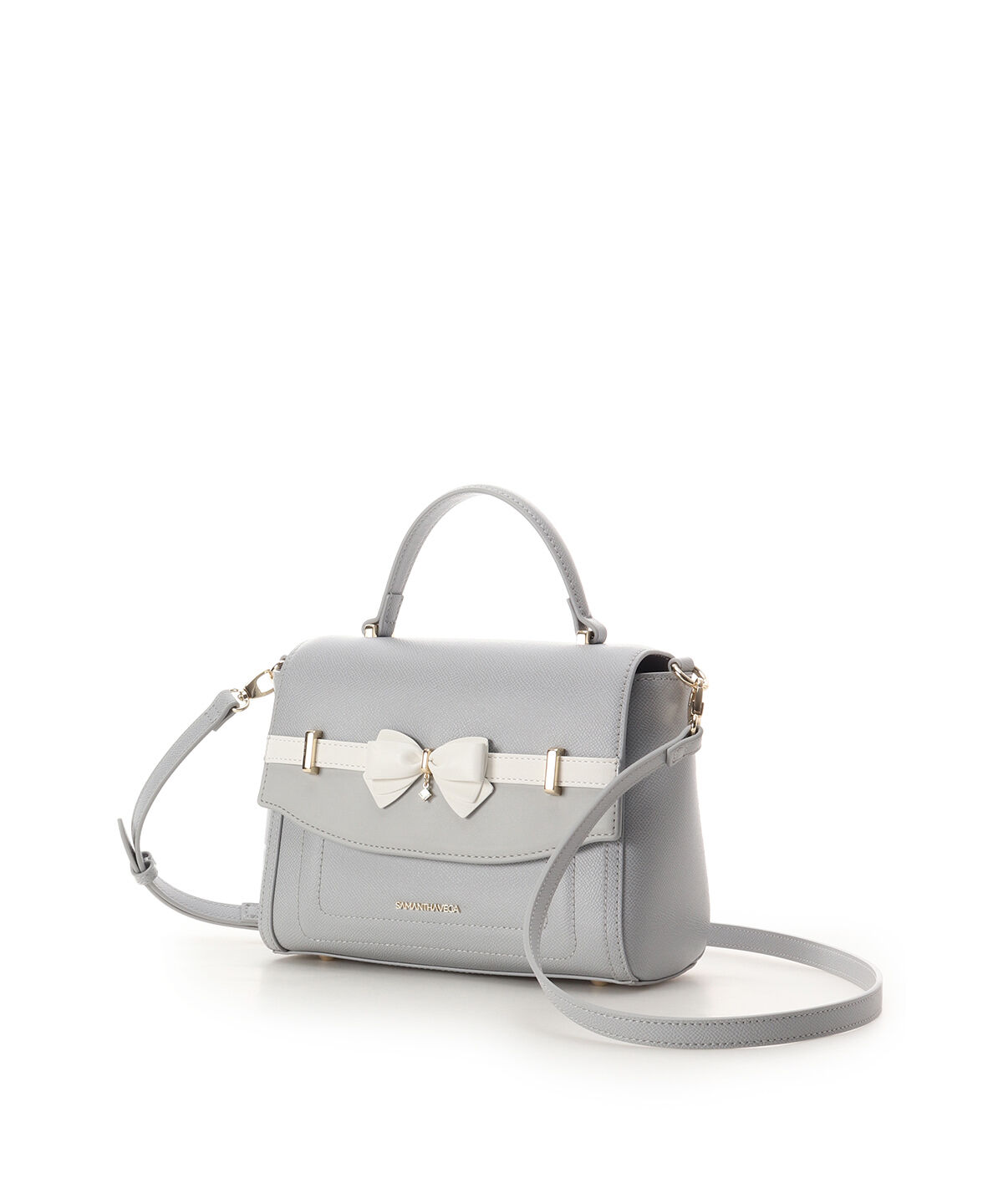 Samantha Vega「バイカラーアクセントリボンショルダーバッグ」|ショルダー・メッセンジャー|