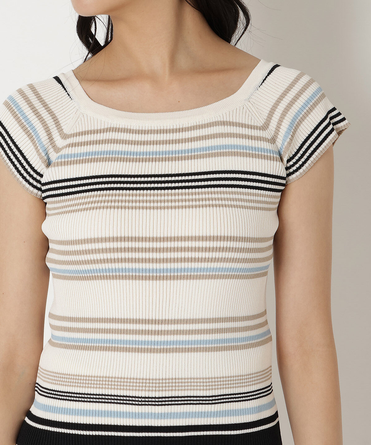 REDYAZEL「ボーダーリブニット」|ニット・セーター|