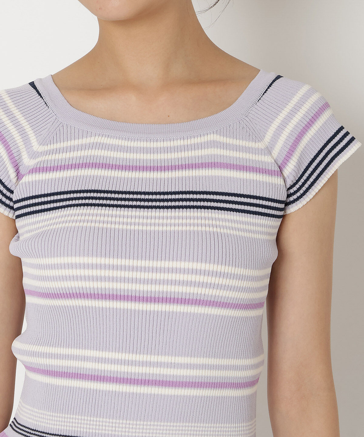 REDYAZEL「ボーダーリブニット」|ニット・セーター|