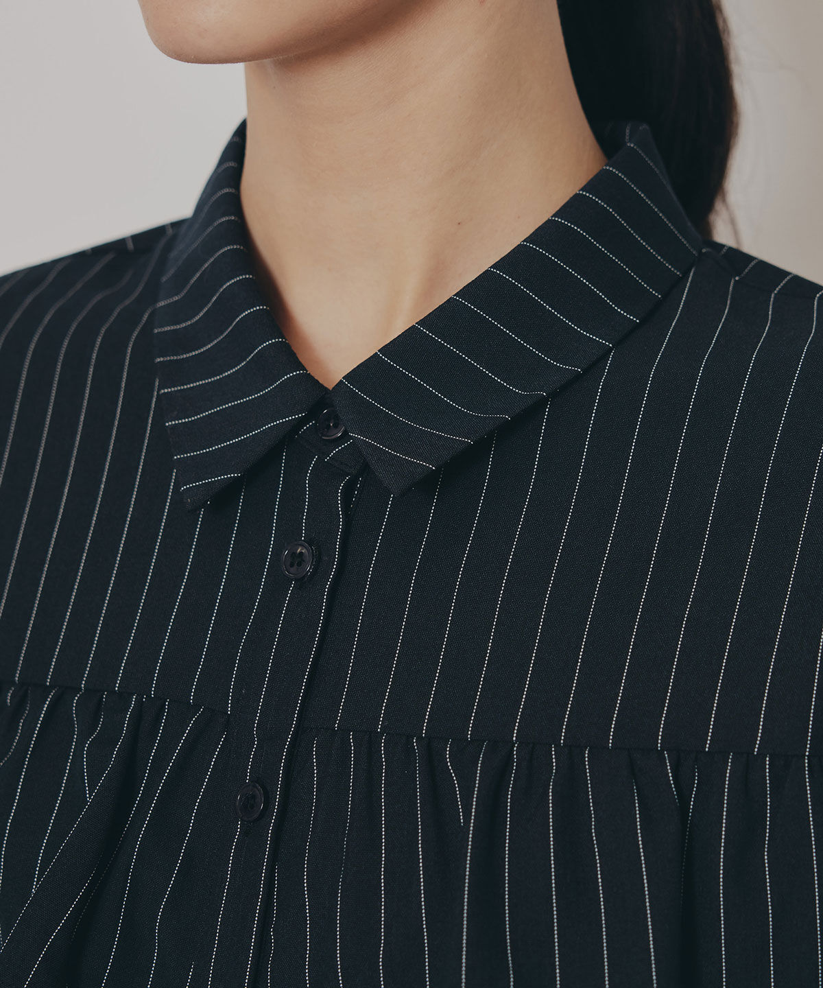 REDYAZEL「フリルラインストライプブラウス」|シャツ・ブラウス|