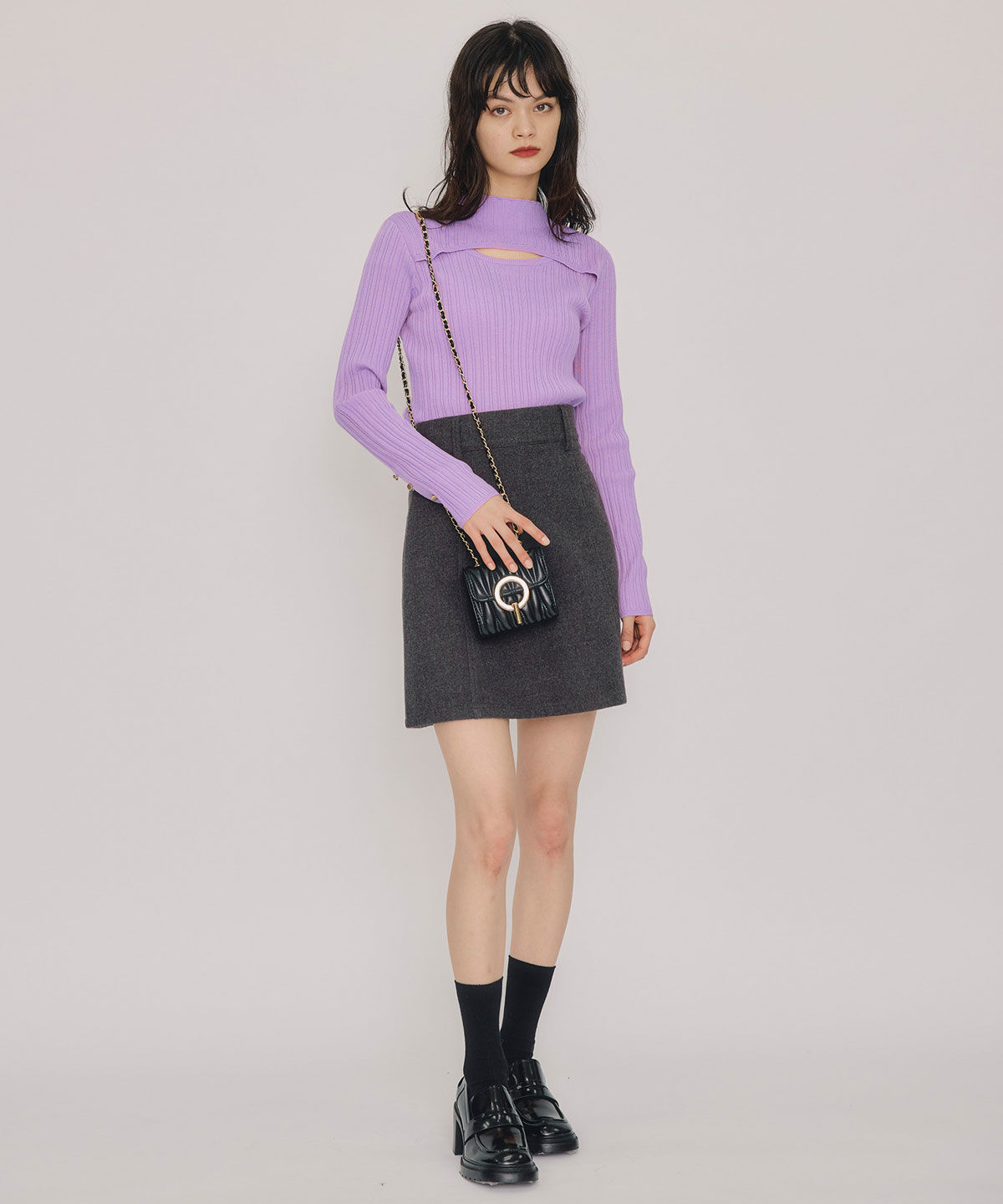 REDYAZEL「ハイウエストフレアミニスカート」|フレア|