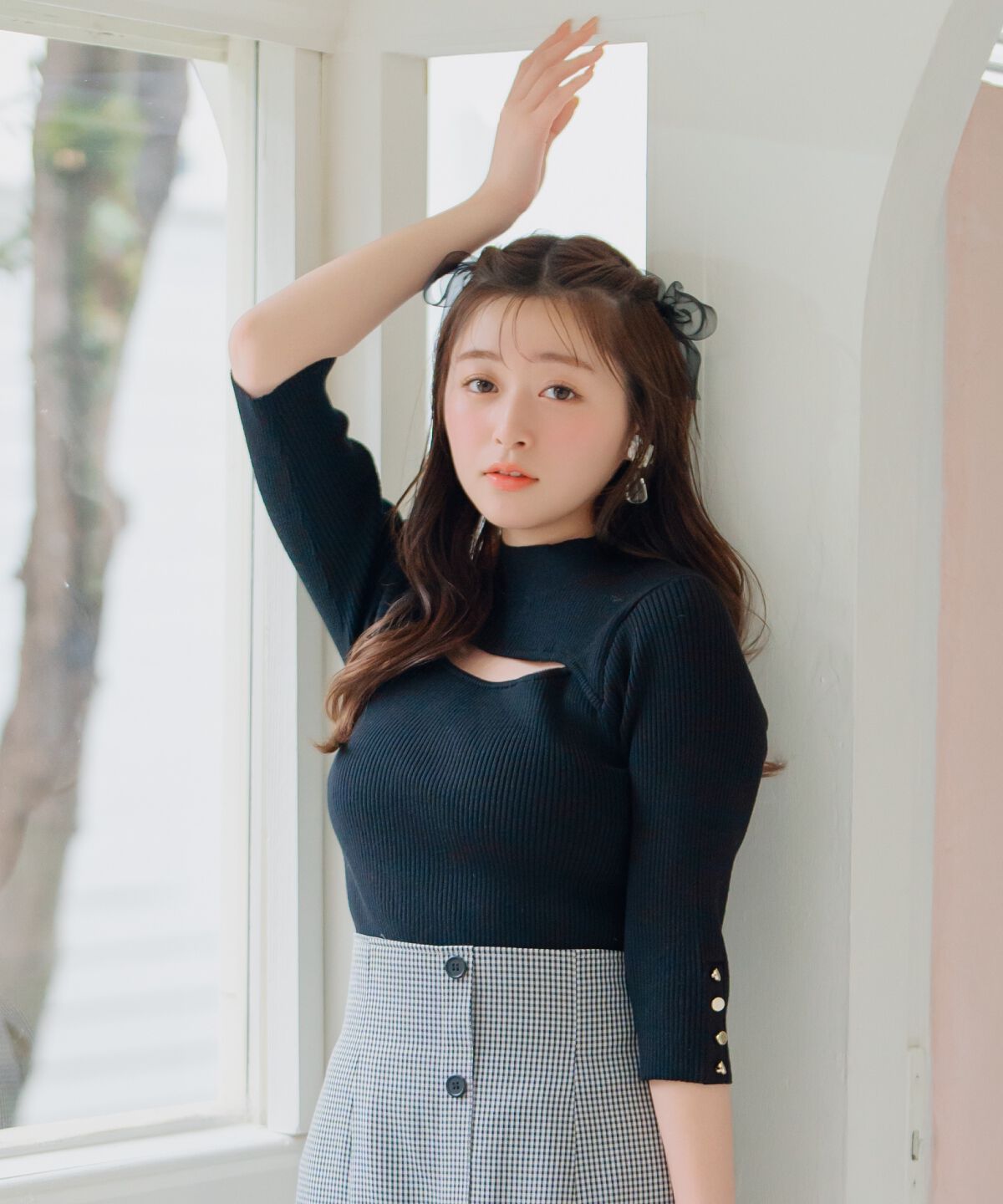 WILLSELECTION「デコルテオープンハイネックプルオーバー」|ニット・セーター|