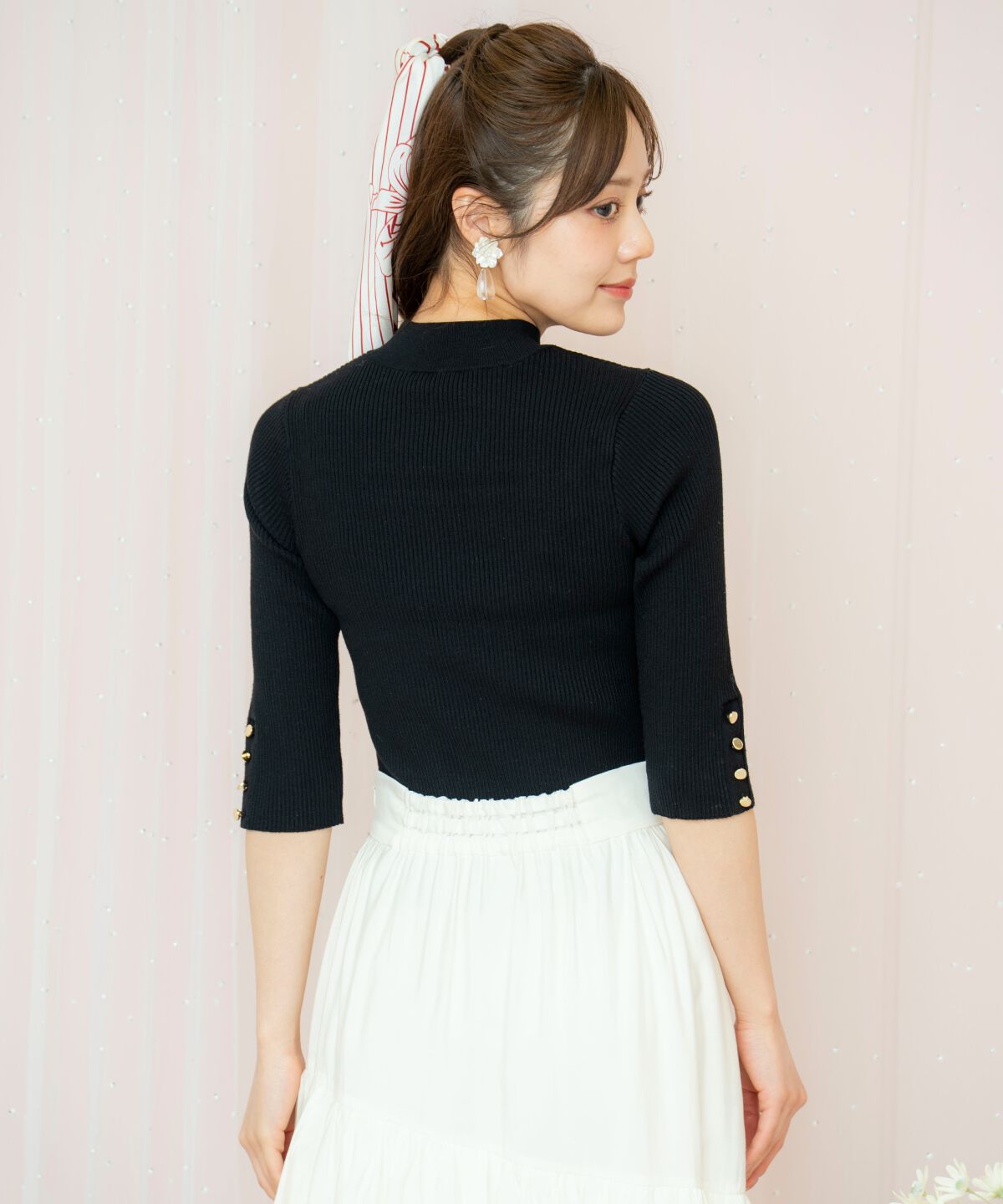 WILLSELECTION「デコルテオープンハイネックプルオーバー」|ニット・セーター|