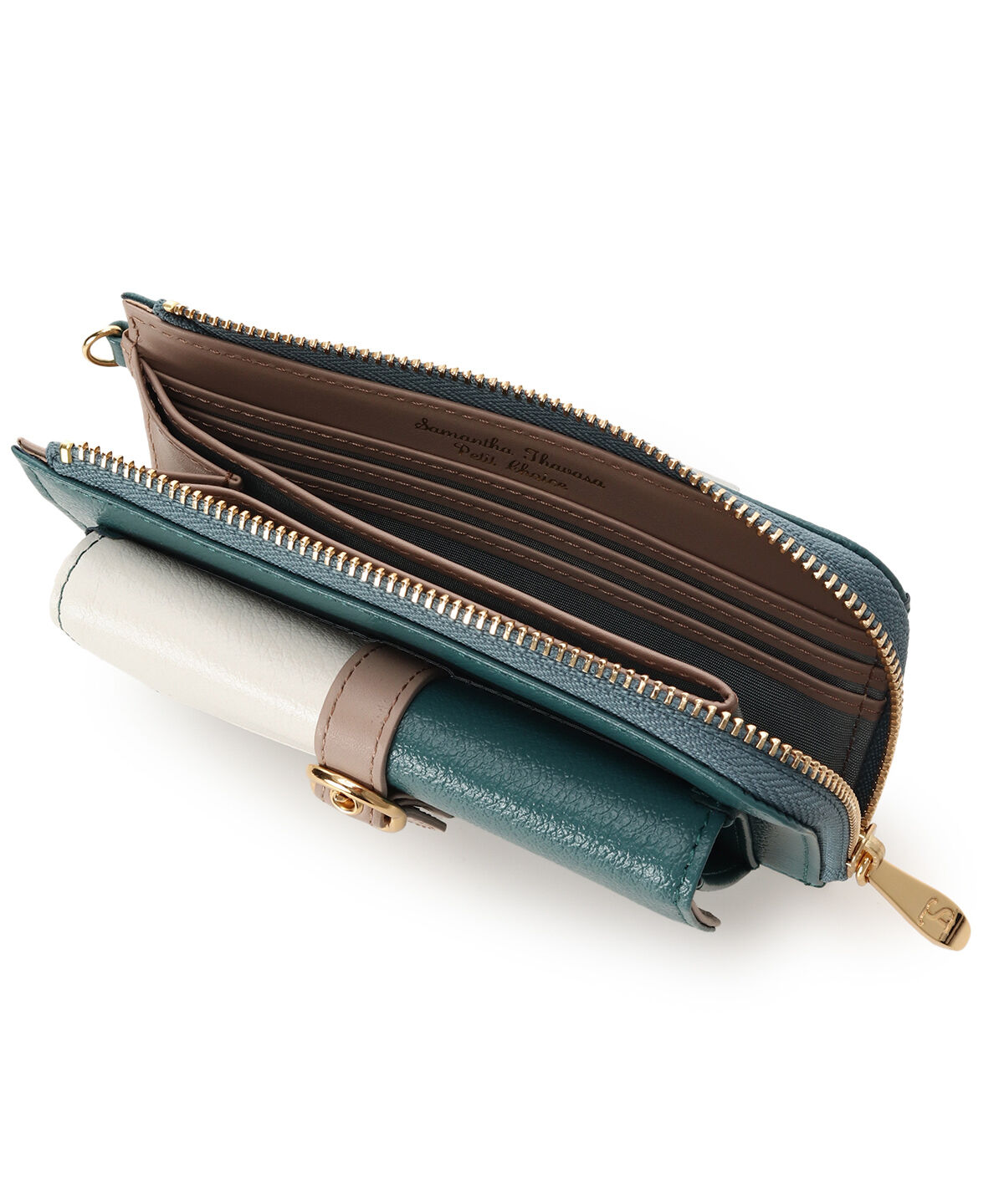 Samantha Thavasa Petit Choice「バイカラーフロントベルト フラグメントケース」|コインケース|