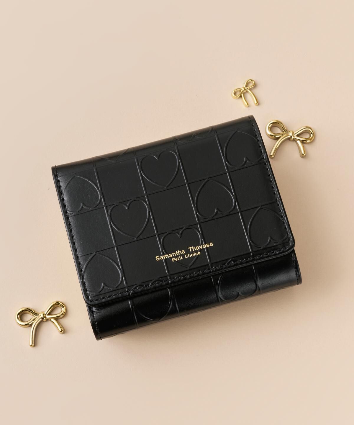 Samantha Thavasa Petit Choice「ライクハート 口金折財布」|財布|ブラック