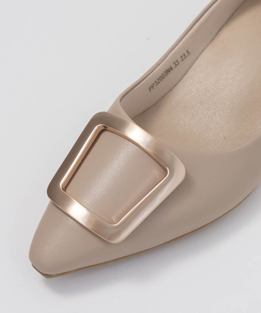  「スクエアゴールドパーツパンプス」|パンプス|