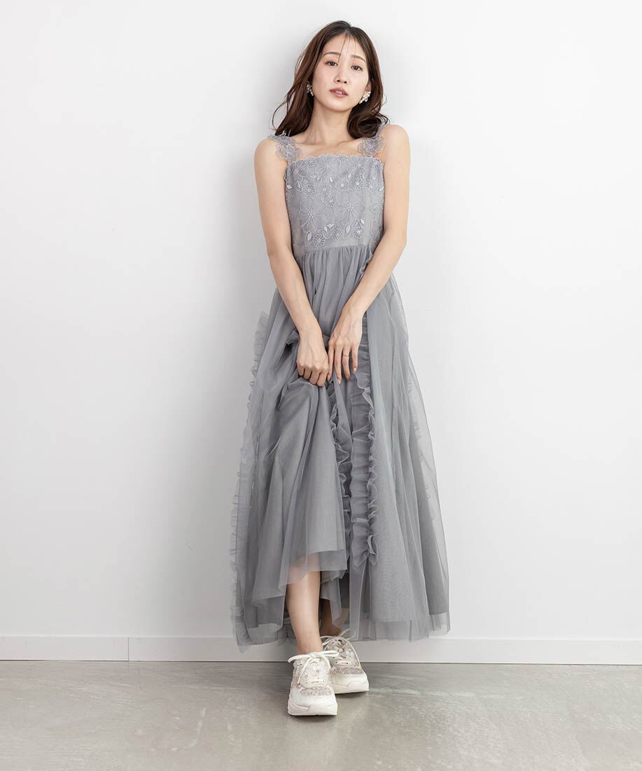  「【Flower Collection】2WAY フラワーデザインシアースニーカー」|スニーカー|