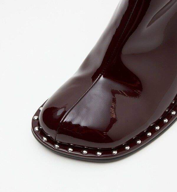 ODETTE E ODILE「＜SY＞ オブリークスタッズピースショートブーツ70&uarr;」|ショートブーツ|