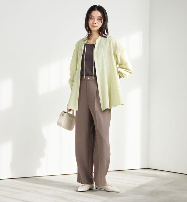 UNITED ARROWS green label relaxing「［size SHORTあり］ミルフィーユ フレア ブラウス」|シャツ・ブラウス|