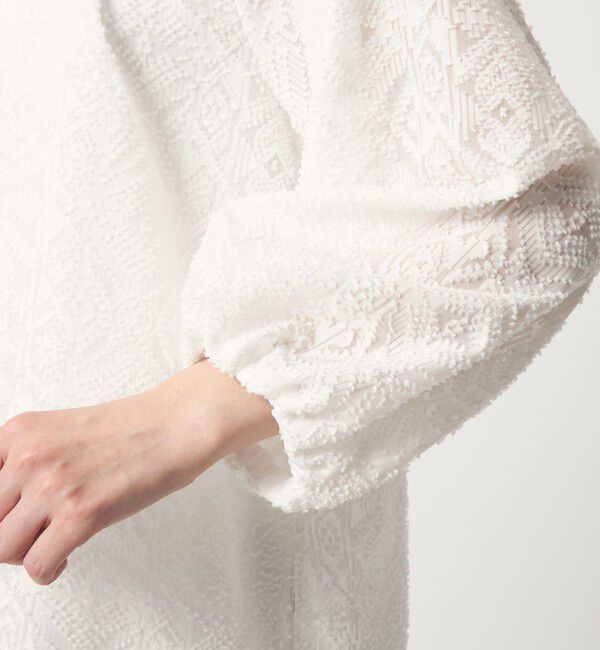 UNITED ARROWS green label relaxing「カットジャガード ブラウス」|シャツ・ブラウス|