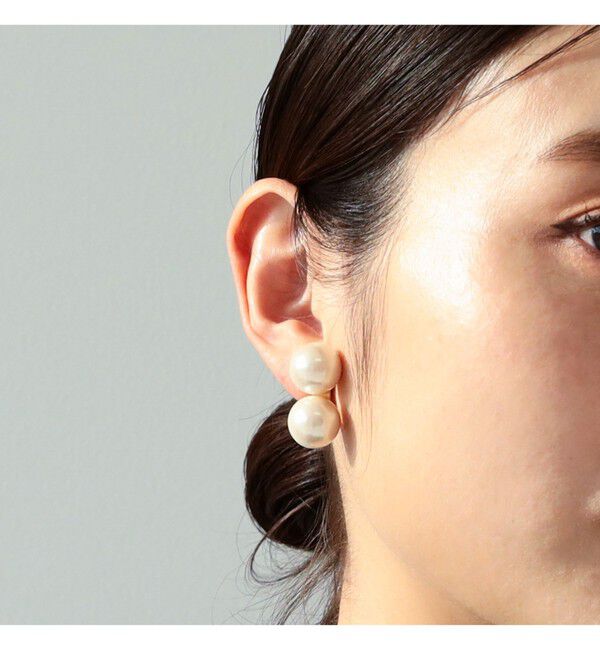 Demi-Luxe BEAMS 「Demi-Luxe BEAMS / ダブルパール イヤリング」|その他|