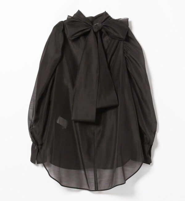 Demi-Luxe BEAMS 「オーガンジー リボンブラウス」|シャツ・ブラウス|