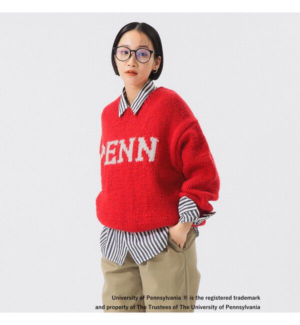 BEAMSBOY「【別注】THE BOOKSTORE / Hand Logo Sweater 25FW」|ニット・セーター|