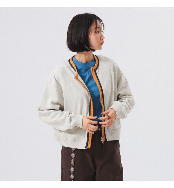 BEAMSBOY「スリートーン スウェット カーディガン」|スウェット・ジャージ|