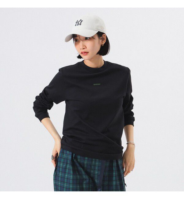 BEAMSBOY「ボーイ ミニロゴ ロングスリーブ Tシャツ」|Tシャツ・カットソー|BLACK