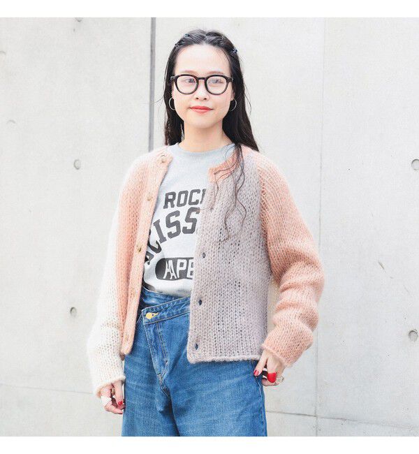 BEAMSBOY「モヘア クレイジー カーディガン」|ニット・セーター|