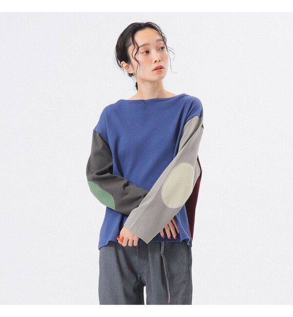 BEAMSBOY「エルボー パッチ バスク ロングスリーブ」|Tシャツ・カットソー|SOLID_CRZ