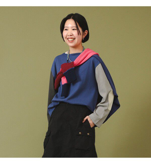 BEAMSBOY「エルボー パッチ バスク ロングスリーブ」|Tシャツ・カットソー|