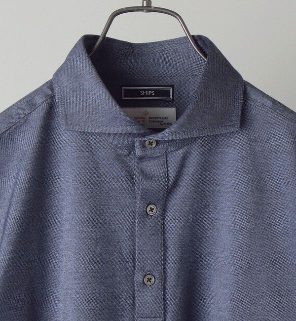 SHIPS「SHIPS：ALBINI 32ゲージ カノコ無地 ポロシャツ」|ポロシャツ|