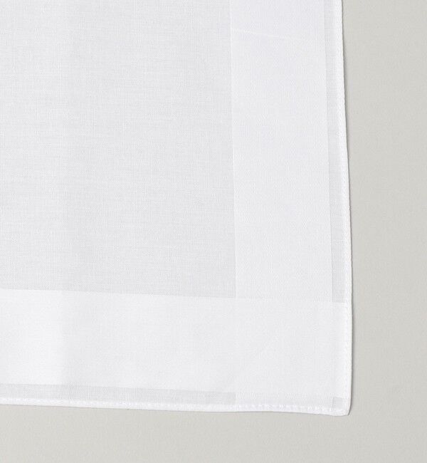SHIPS「GRAZIINA:ホワイト 無地 ポケットチーフ」|ハンカチ|