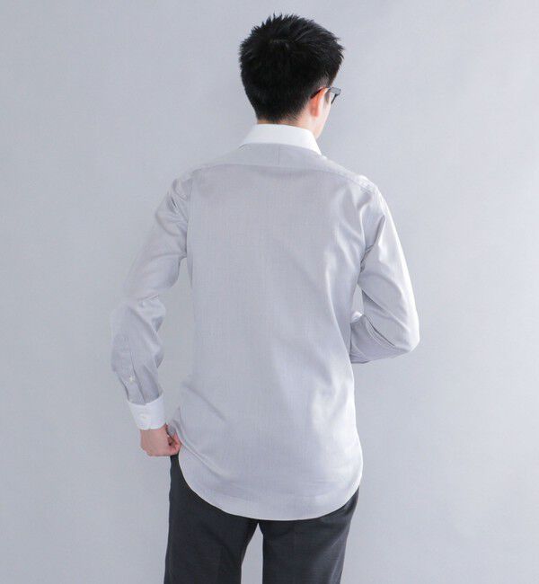 SHIPS「SHIPS: イージーアイロン ワイドカラー  クレリック シャツ」|シャツ・ブラウス|