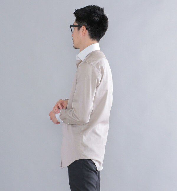 SHIPS「SHIPS: イージーアイロン ワイドカラー  クレリック シャツ」|シャツ・ブラウス|