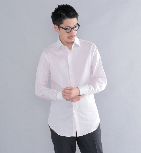 SHIPS「SHIPS: イージーアイロン ワイドカラー  クレリック シャツ」|シャツ・ブラウス|