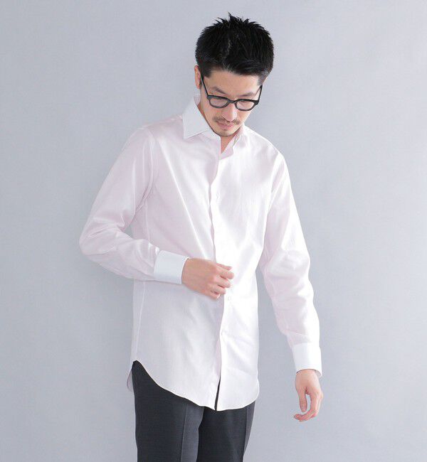 SHIPS「SHIPS: イージーアイロン ワイドカラー  クレリック シャツ」|シャツ・ブラウス|