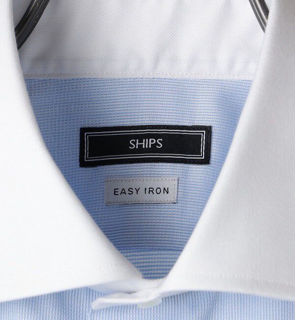 SHIPS「SHIPS: イージーアイロン ワイドカラー  クレリック シャツ」|シャツ・ブラウス|