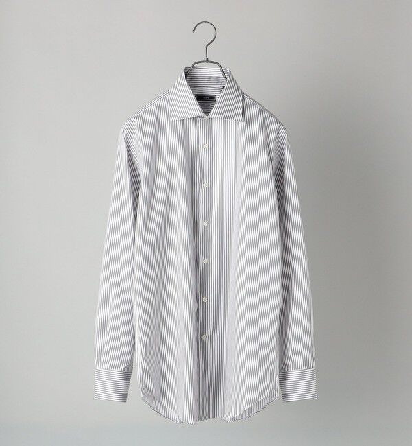 SHIPS「SHIPS: イージーアイロン ロンスト ワイドカラー シャツ」|シャツ・ブラウス|