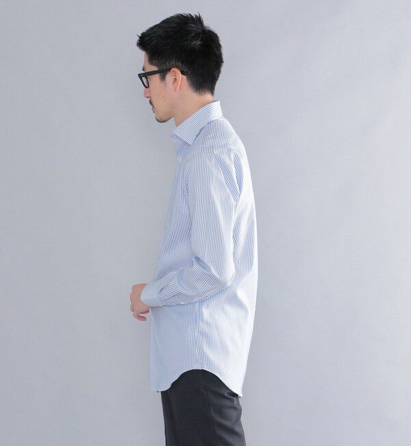 SHIPS「SHIPS: イージーアイロン ロンスト ワイドカラー シャツ」|シャツ・ブラウス|