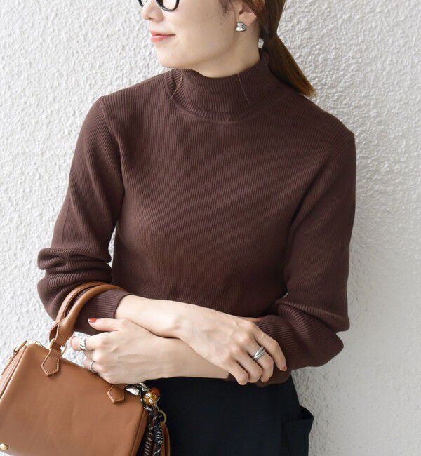 SHIPS any「SHIPS any:〈手洗い可能〉デリケート リブ タートルネック ニット プルオーバー」|ニット・セーター|