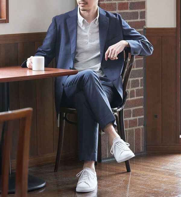 SHIPS「【WEB限定】SHIPS: 吸水速乾・UVケア Drymix（R）ワンポイントロゴ ボタンダウン ポロシャツ」|ポロシャツ|