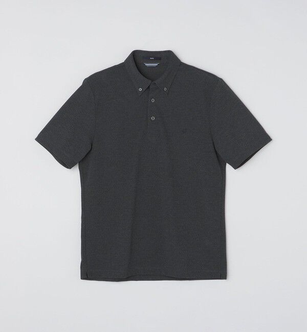 SHIPS「【WEB限定】SHIPS: 吸水速乾・UVケア Drymix（R）ワンポイントロゴ ボタンダウン ポロシャツ」|ポロシャツ|