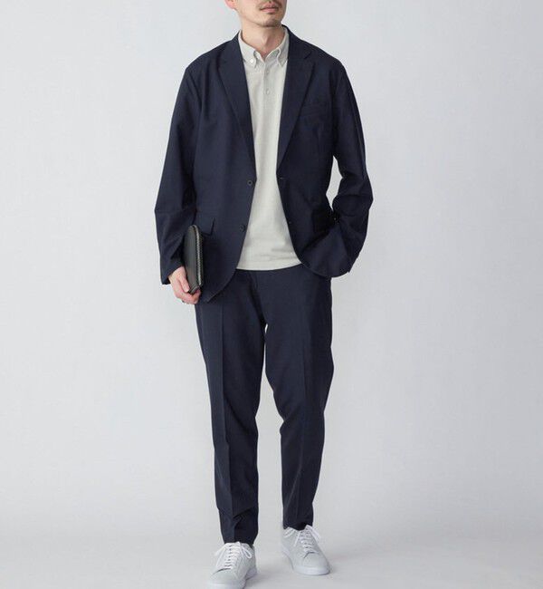 SHIPS「【WEB限定】SHIPS: 吸水速乾・UVケア Drymix（R）ワンポイントロゴ ボタンダウン ポロシャツ」|ポロシャツ|