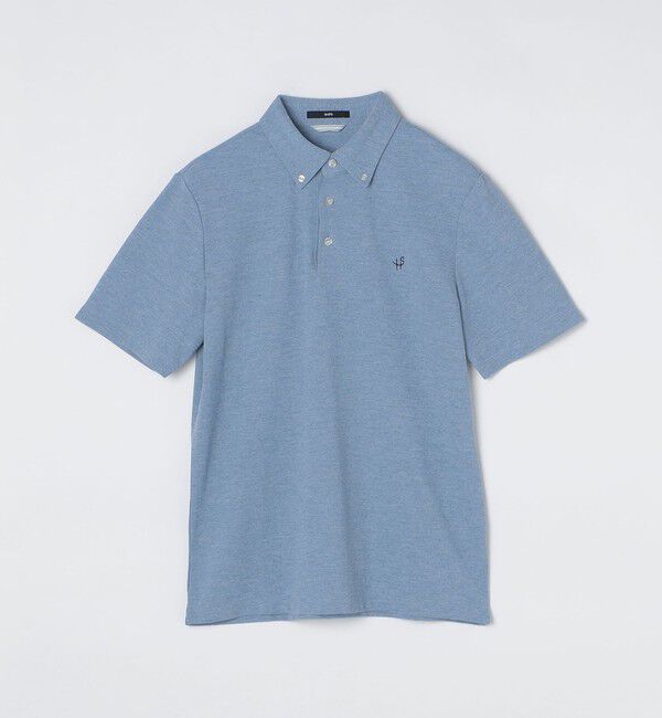 SHIPS「【WEB限定】SHIPS: 吸水速乾・UVケア Drymix（R）ワンポイントロゴ ボタンダウン ポロシャツ」|ポロシャツ|