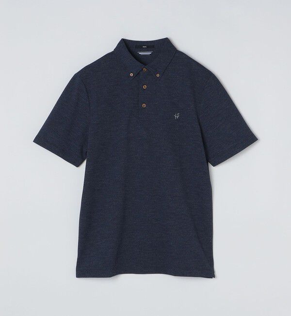 SHIPS「【WEB限定】SHIPS: 吸水速乾・UVケア Drymix（R）ワンポイントロゴ ボタンダウン ポロシャツ」|ポロシャツ|