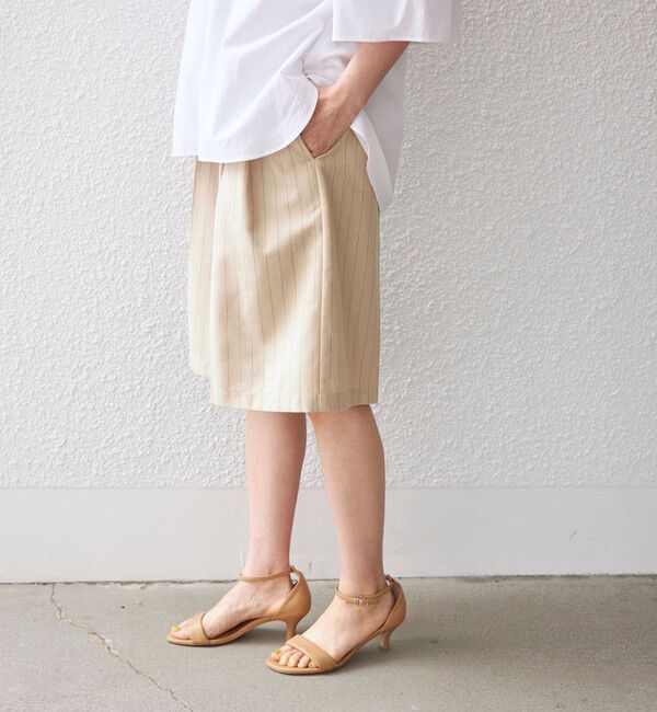 SHIPS for women「〈手洗い可能〉先染め ストライプ タック ショーツ◇」|その他|