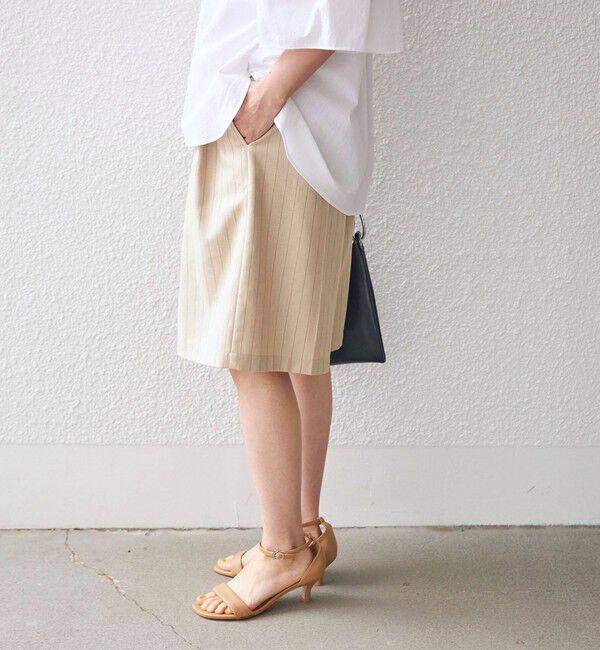 SHIPS for women「〈手洗い可能〉先染め ストライプ タック ショーツ◇」|その他|