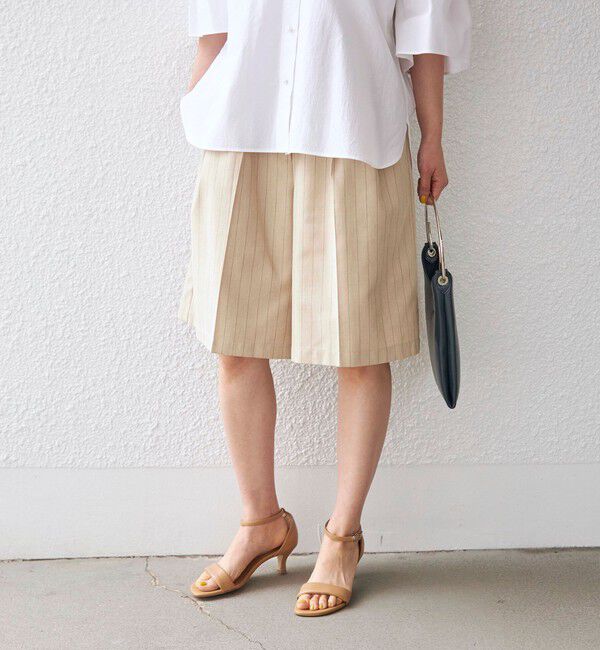 SHIPS for women「〈手洗い可能〉先染め ストライプ タック ショーツ◇」|その他|