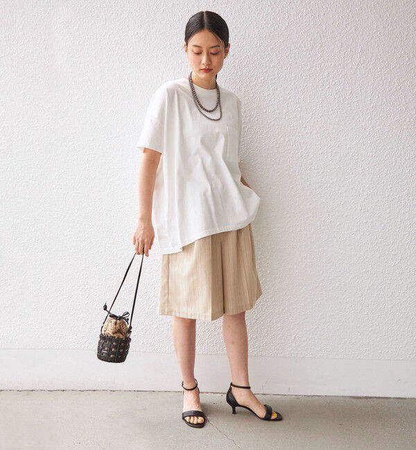 SHIPS for women「〈手洗い可能〉先染め ストライプ タック ショーツ◇」|その他|