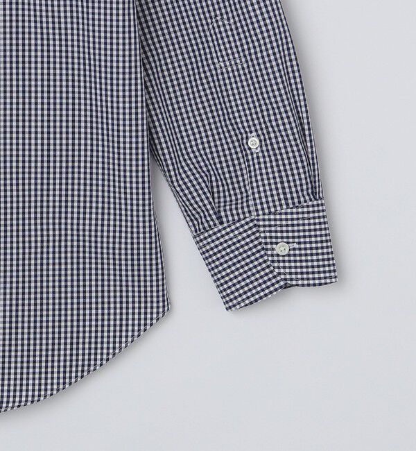 SHIPS「SHIPS: イージーアイロン ワイドカラー ギンガムチェック シャツ」|シャツ・ブラウス|