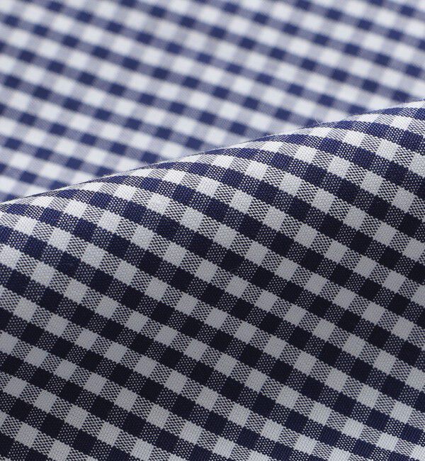 SHIPS「SHIPS: イージーアイロン ワイドカラー ギンガムチェック シャツ」|シャツ・ブラウス|