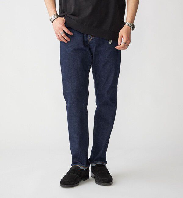 SHIPS「SHIPS: オイカワデニム 5ポケット テーパード デニムパンツ24SS 〈インディゴ〉」|チノ|ネイビー