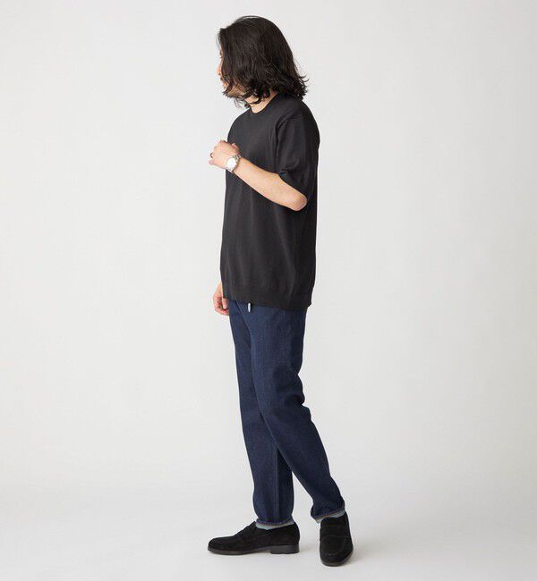 SHIPS「SHIPS: オイカワデニム 5ポケット テーパード デニムパンツ24SS 〈インディゴ〉」|チノ|