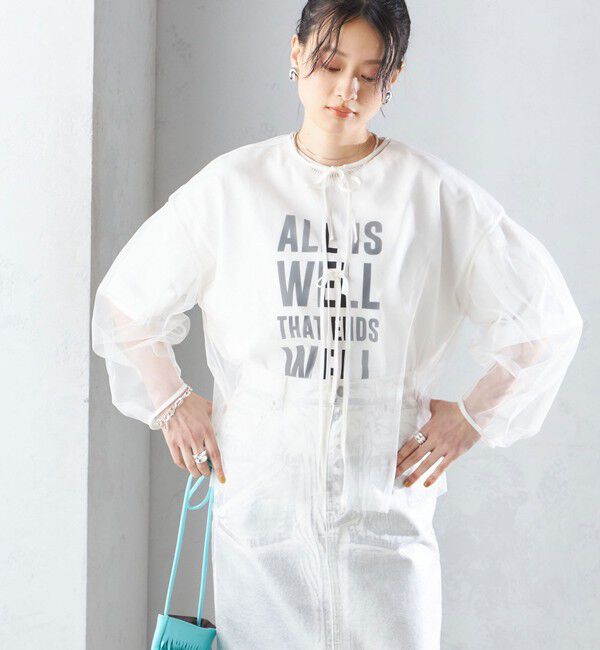 SHIPS for women「〈手洗い可能〉ソフト チュール 袖 ボリューム 2WAY ブラウス◇」|シャツ・ブラウス|オフホワイト